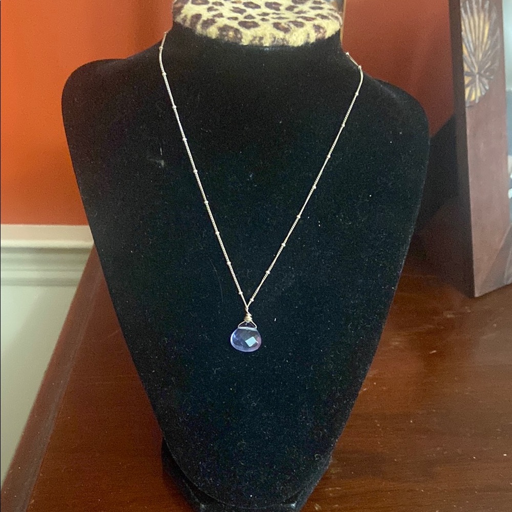 Elegant Purple Pendant Necklace